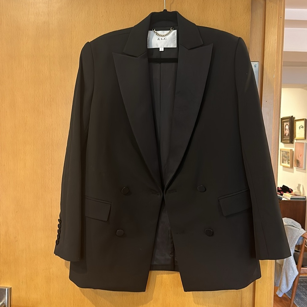 ALC black tuxedo style jacket sz 4